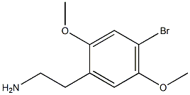 4-bromo-2,5-dimethoxybenzeenethanamine Struktur