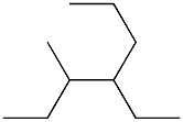 4-Ethyl-3-methylheptane. Struktur