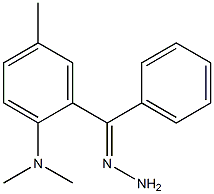 5-Methyl-2-N,N-dimethylaminobenzophenone hydrazone Struktur