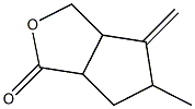 5-Methyl-4-methylenehexahydro-1H-cyclopenta[c]furan-1-one Struktur