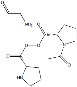 N-acetyl-proline-glycine-proline Struktur