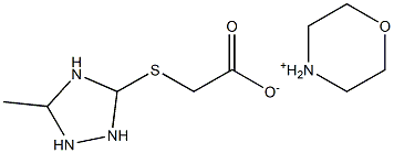 morpholinium 3-methyl-1,2,4-triazoline-5-thioacetate Struktur