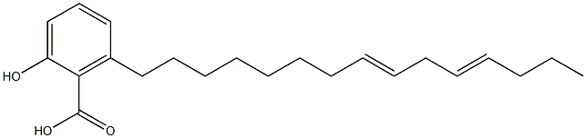 6-(8,11-pentadecadienyl)salicylic acid Struktur