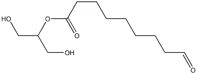 2-(9-oxo)nonanoyl glycerol Struktur