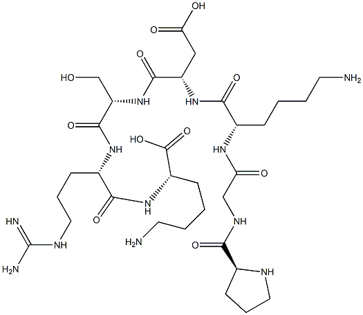 prolyl-glycyl-lysyl-aspartyl-seryl-arginyl-lysine Struktur