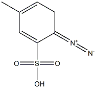 5-methyl-2-diazobenzenesulfonic acid Struktur