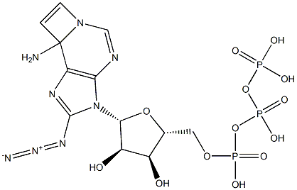 8-azido-1,N(6)-ethenoadenosine triphosphate Struktur