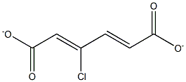 3-chloro-muconate Struktur