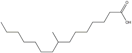 8-methylpentadecanoic acid Struktur