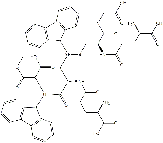 N,S-bis-fluorenylmethoxycarbonylglutathione Struktur