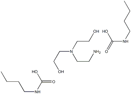 2,2'-((2-aminoethyl)imino)diethanol bis(butylcarbamate) Struktur