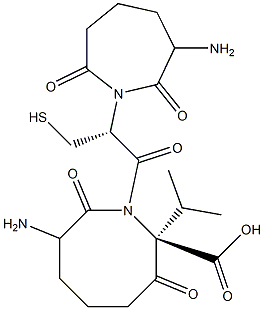 bis(aminoadipyl)-cysteinyl-valine Struktur