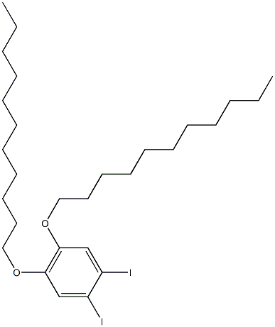 1,2-DIIODO-4,5-(DIUNDECYLOXY)BENZENE Struktur