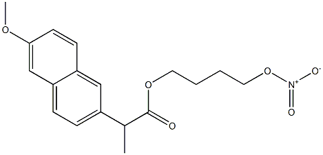 4-nitrooxybutyl 2-(6-methoxynaphthalen-2-yl)propanoate Struktur