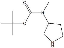 tert-butyl (pyrrolidin-3-yl)methylcarbamate Struktur