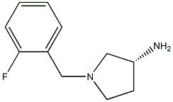 (3R)-1-(2-fluorobenzyl)pyrrolidin-3-amine Struktur