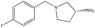 (3R)-1-(4-fluorobenzyl)pyrrolidin-3-amine Struktur