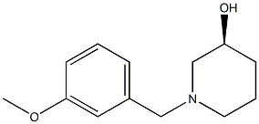 (3S)-1-(3-methoxybenzyl)piperidin-3-ol Struktur