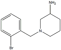 1-(2-bromobenzyl)piperidin-3-amine Struktur