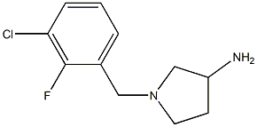 1-(3-chloro-2-fluorobenzyl)pyrrolidin-3-amine Struktur