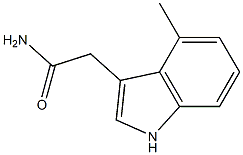 2-(4-methyl-1H-indol-3-yl)acetamide Struktur