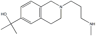 2-{2-[3-(methylamino)propyl]-1,2,3,4-tetrahydroisoquinolin-6-yl}propan-2-ol Struktur