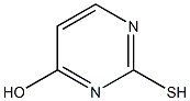 2-sulfanylpyrimidin-4-ol Struktur