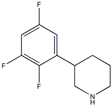 3-(2,3,5-trifluorophenyl)piperidine Struktur