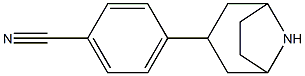 4-(8-azabicyclo[3.2.1]oct-3-yl)benzonitrile Struktur