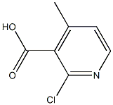 2-CHLORO-4-METHYL-3-PYRIDINECARBOXYLIC ACID Struktur