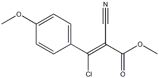 3-CHLORO-2-CYANO-3-(4-METHOXYPHENYL)-2-PROPENOICACIDMETHYLESTER Struktur