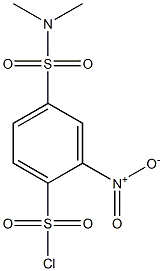 4-[(DIMETHYLAMINO)SULFONYL]-2-NITROBENZENESULFONYL CHLORIDE Struktur