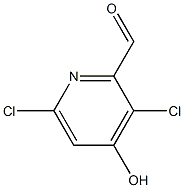 3,6-DICHLORO-4-HYDROXYPICOLINALDEHYDE Struktur