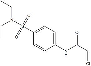 2-CHLORO-N-{4-[(DIETHYLAMINO)SULFONYL]PHENYL}ACETAMIDE Struktur