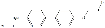 5-(4-METHOXYPHENYL)PYRIDIN-2-YLAMINE DIHYDROCHLORIDE, 95+% Struktur