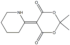 2,2-DIMETHYL-5-(2-HEXAHYDROPYRIDYLIDENE)- 1,3-DIOXANE-4,6-DIONE 98% Struktur