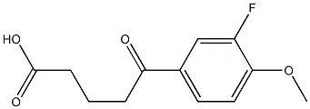 5-(3-FLUORO-4-METHOXYPHENYL)-5-OXOVALERIC ACID 95% Struktur