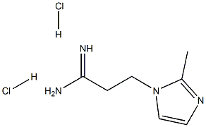 3-(2-Methyl-imidazol-1-yl)-propionamidine 2HCl Struktur