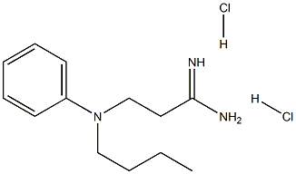 3-(Butyl-phenyl-amino)-propionamidine 2HCl Struktur