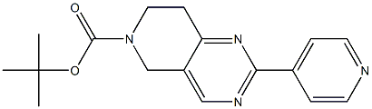 2-PYRIDIN-4-YL-7,8-DIHYDRO-5H-PYRIDO[4,3-D]PYRIMIDINE-6-CARBOXYLIC ACID TERT-BUTYL ESTER Struktur