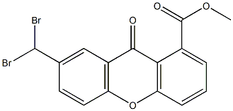 METHYL 7-(DIBROMOMETHYL)-9-OXO-9H-XANTHENE-1-CARBOXYLATE Struktur