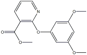 2-(3,5-DIMETHOXY-PHENOXY)-NICOTINIC ACID METHYL ESTER Struktur