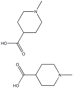 N-METHYL ISONIPECOTIC ACID 1-METHYL-PIPERIDINE-4-CARBOXYLIC ACID Struktur