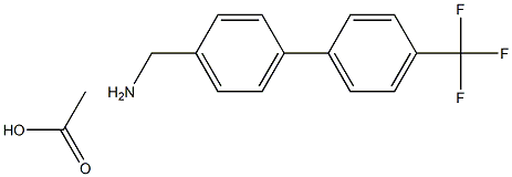 4-(4-TRIFLUOROMETHYLPHENYL)BENZYLAMINE ACETATE Struktur