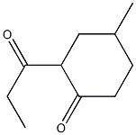 2-PROPIONYL-4-METHYLCYCLOHEXANONE Struktur