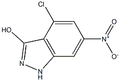 4-CHLORO-3-HYDROXY-6-NITROINDAZOLE Struktur