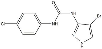 N-(4-bromo-1H-pyrazol-3-yl)-N'-(4-chlorophenyl)urea Struktur