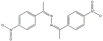 1,2-di[1-(4-nitrophenyl)ethylidene]hydrazine Struktur