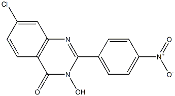 7-chloro-3-hydroxy-2-(4-nitrophenyl)-4(3H)-quinazolinone Struktur