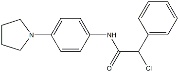 2-chloro-2-phenyl-N-[4-(1-pyrrolidinyl)phenyl]acetamide Struktur